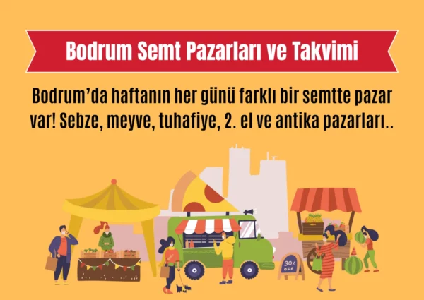 Bodrum Semt Pazarları Rehberi: Hangi Gün, Nerede Pazar Var?